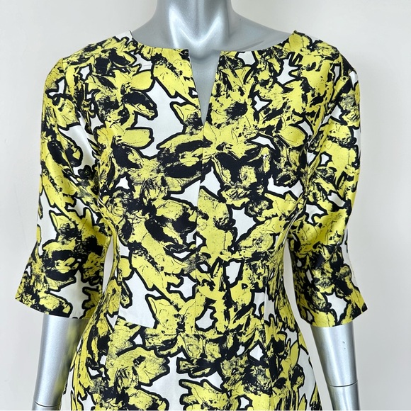 Oscar De La Renta Floral Dress size 6 US Authentic Retail 2500$ - Picture 4 of 10